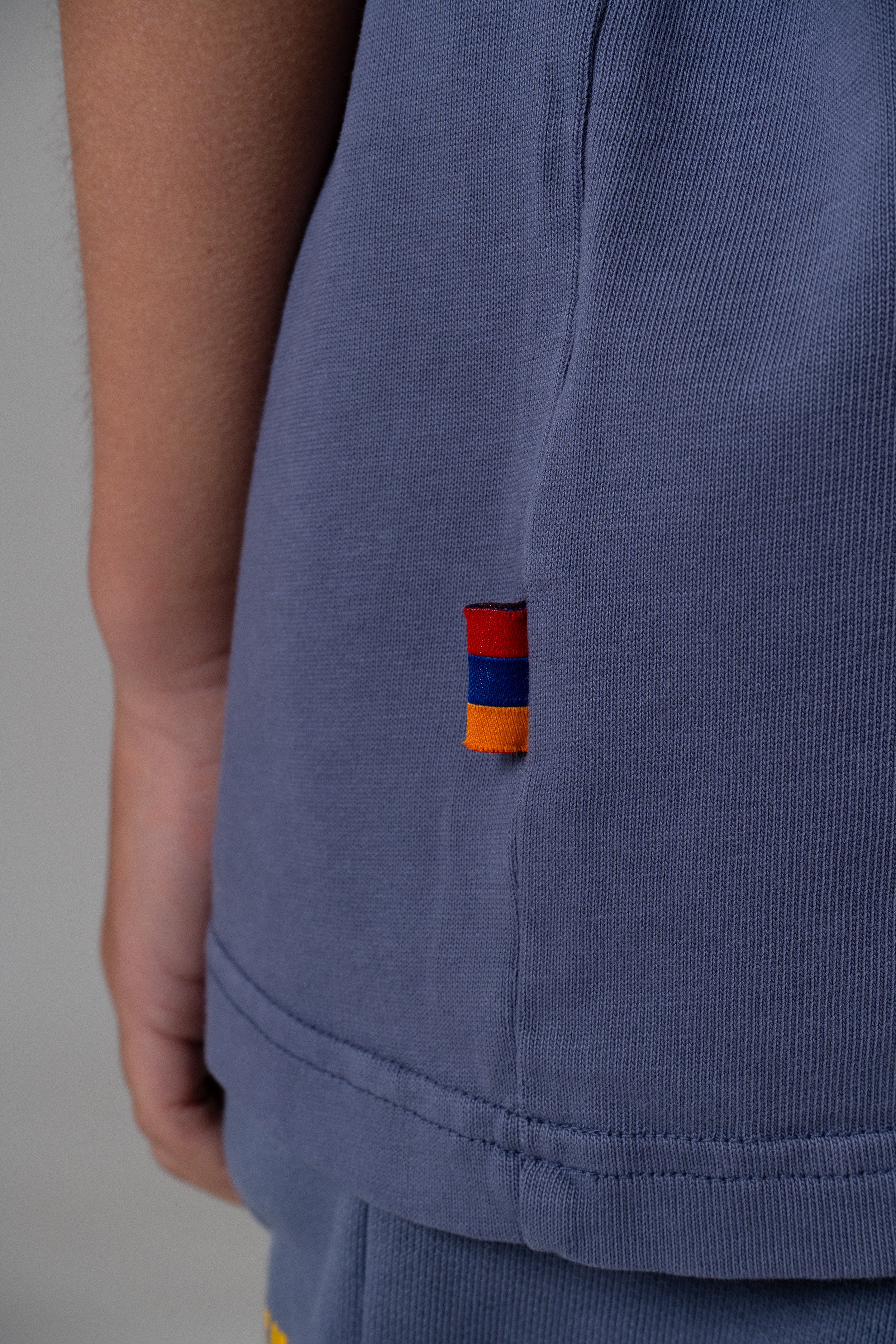 LES GENS WASHED NAVY/YELLOW KIDS T-SHIRT