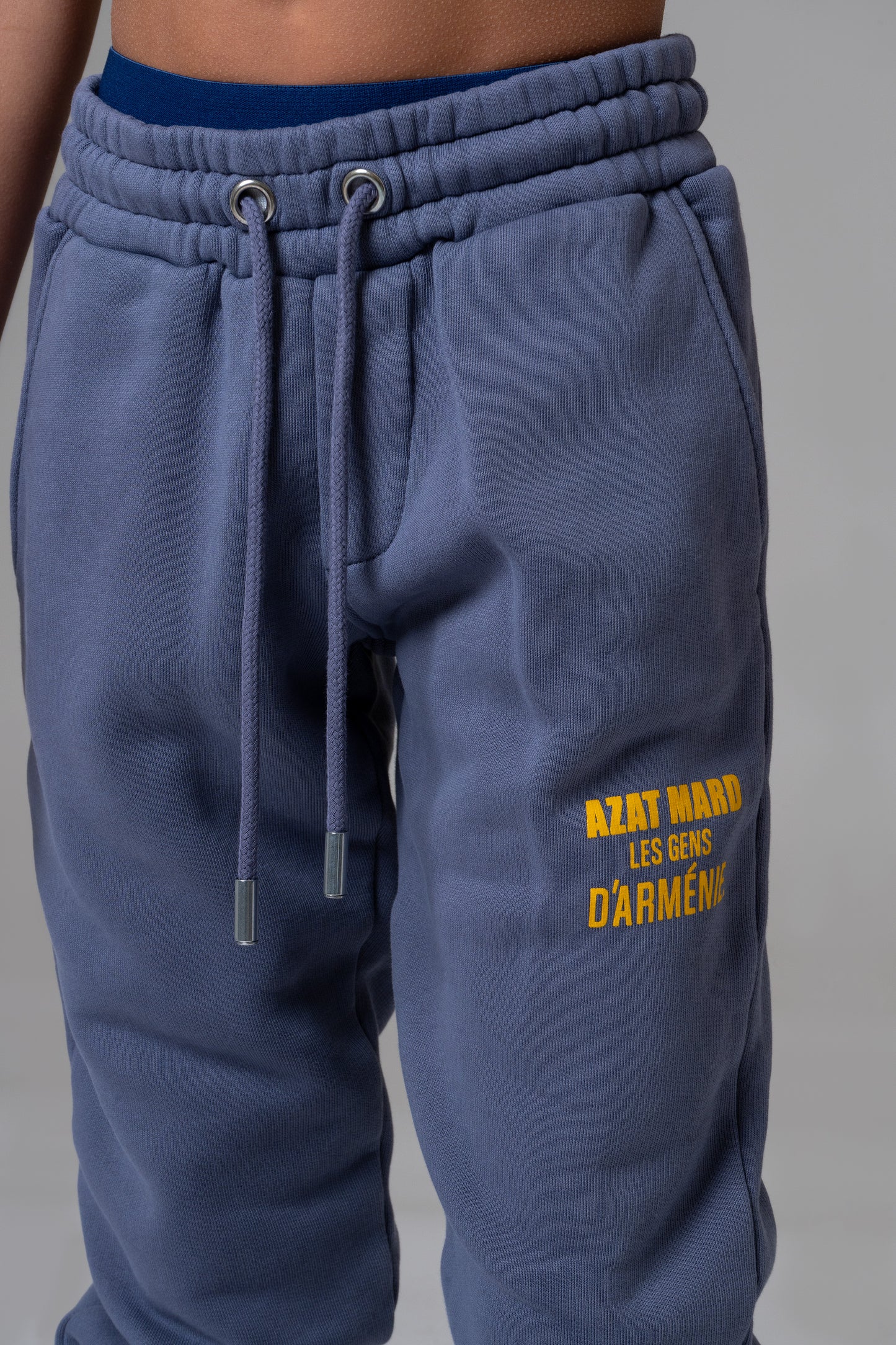 LES GENS WASHED NAVY/YELLOW KIDS JOGGERS