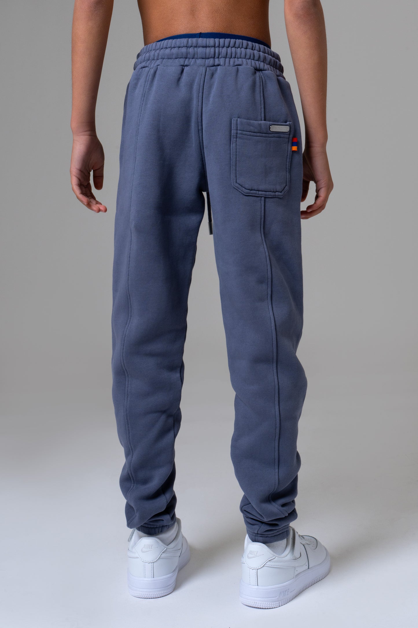 LES GENS WASHED NAVY/YELLOW KIDS JOGGERS