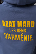 LES GENS WASHED NAVY/YELLOW KIDS HOODIE