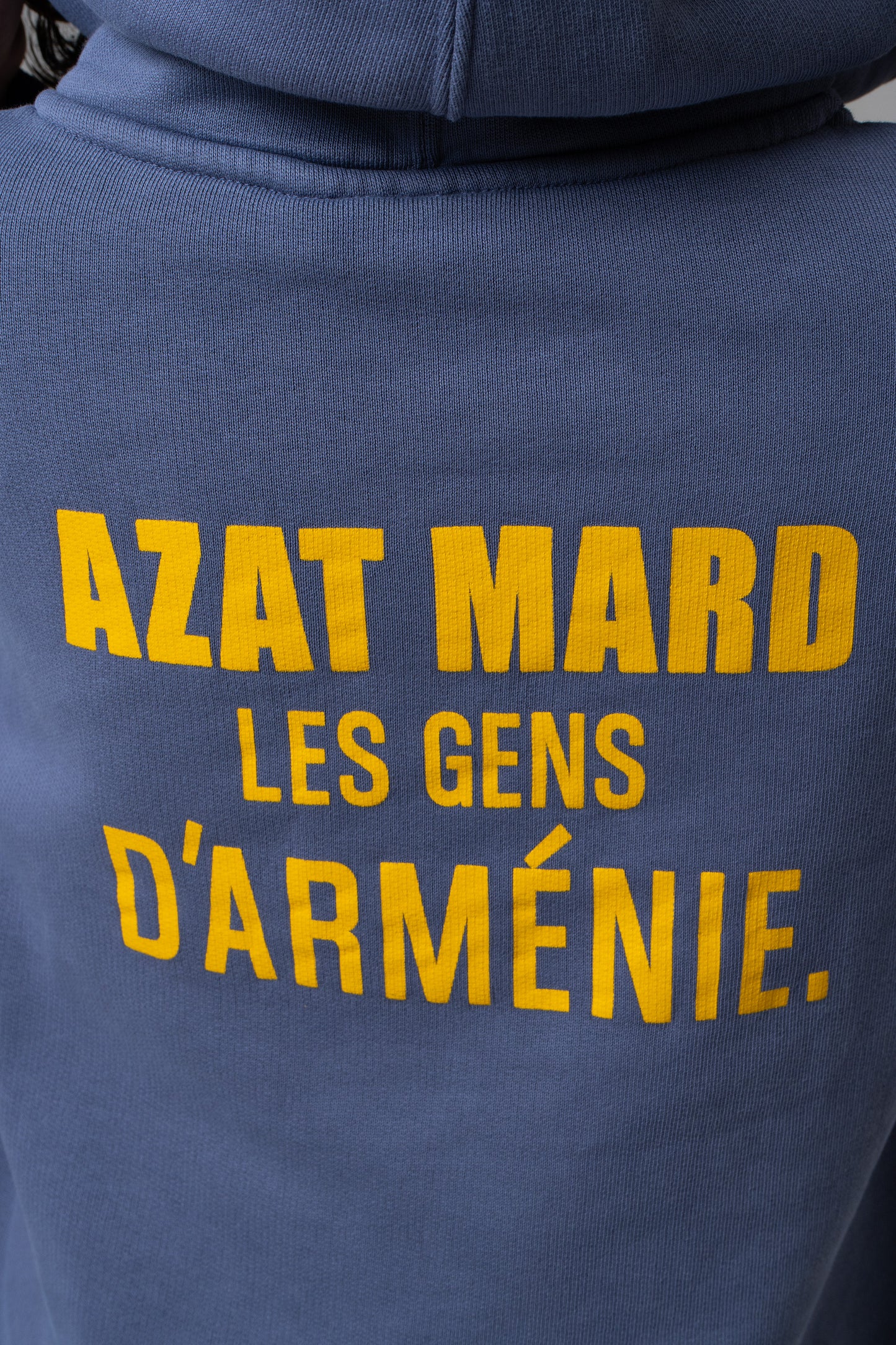 LES GENS WASHED NAVY/YELLOW KIDS HOODIE