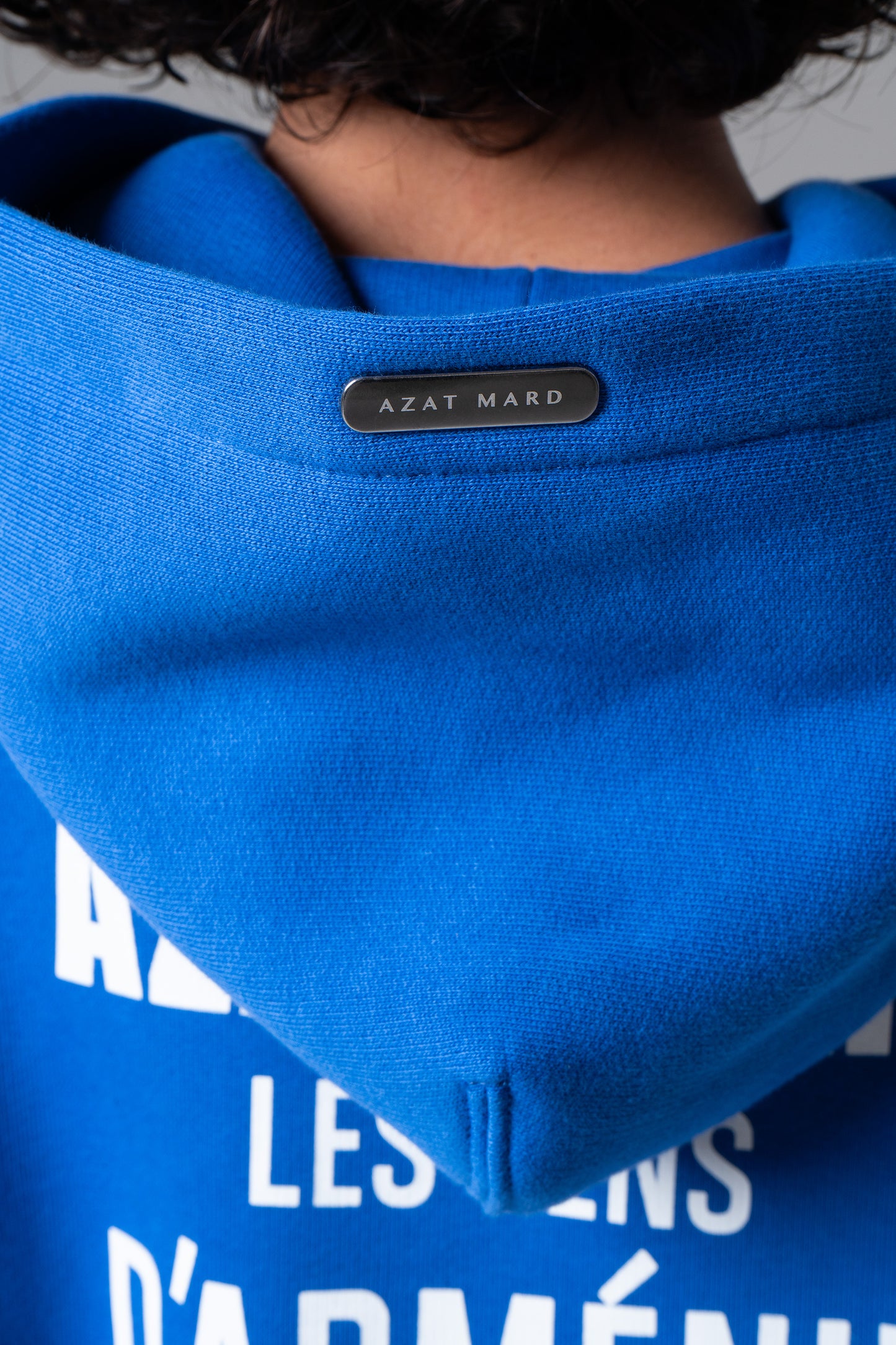 LES GENS COBALT BLUE/WHITE KIDS HOODIE