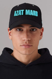 Azat Mard Чёрная С Бирюзовым Impact Кепка