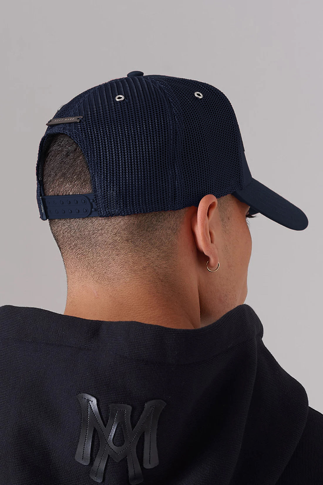 LES GENS NAVY/YELLOW TRUCKER CAP