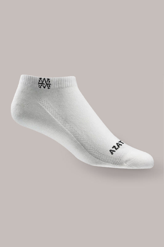 White AM Golf Socks