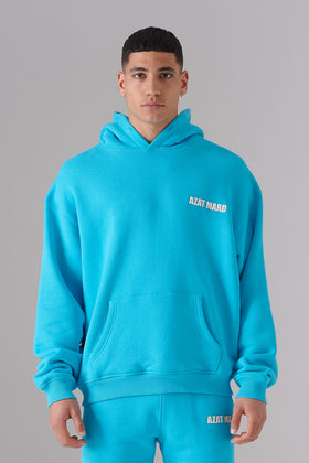 SWEAT À CAPUCHE TURQUOISE