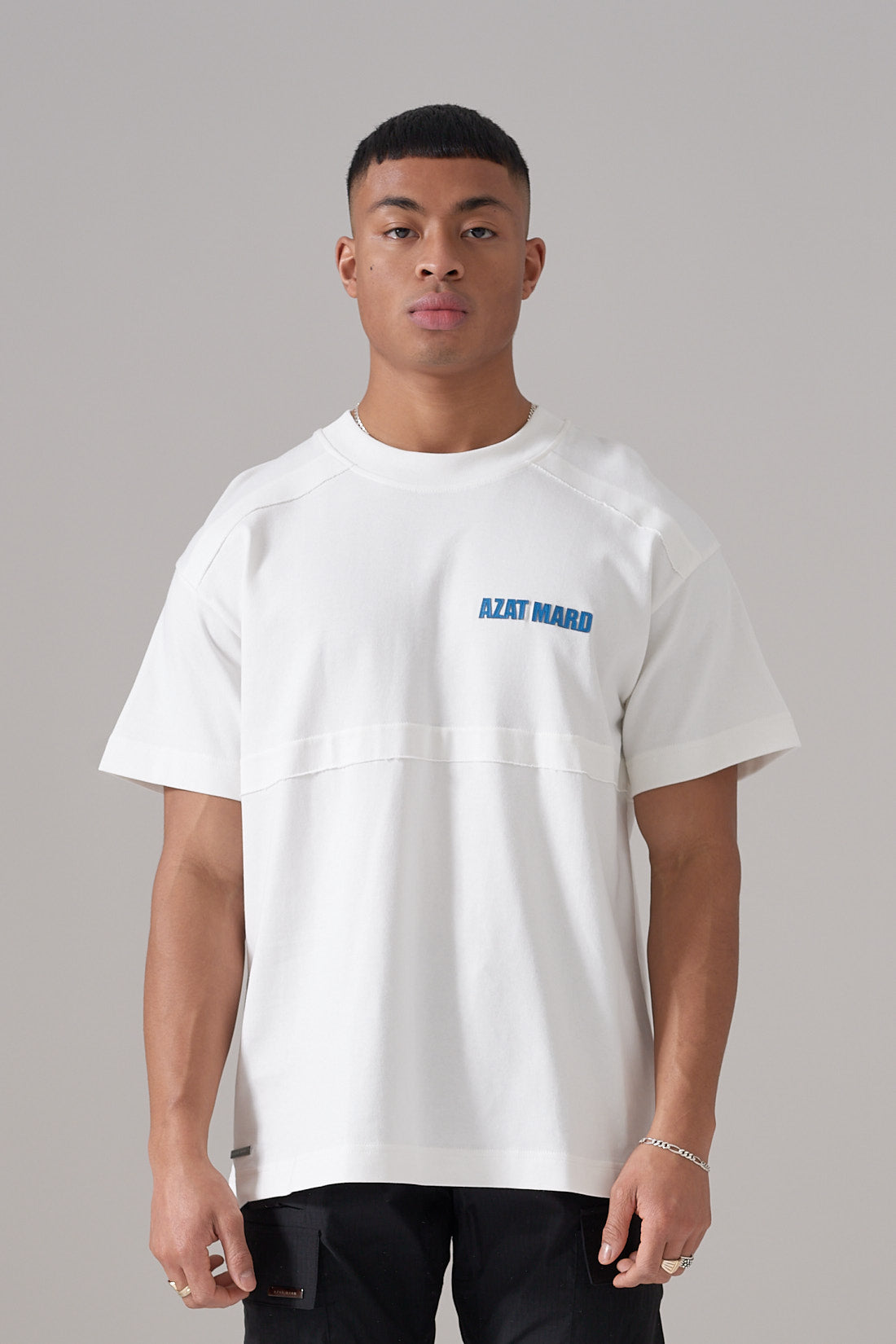 White AM Panel T-shirt