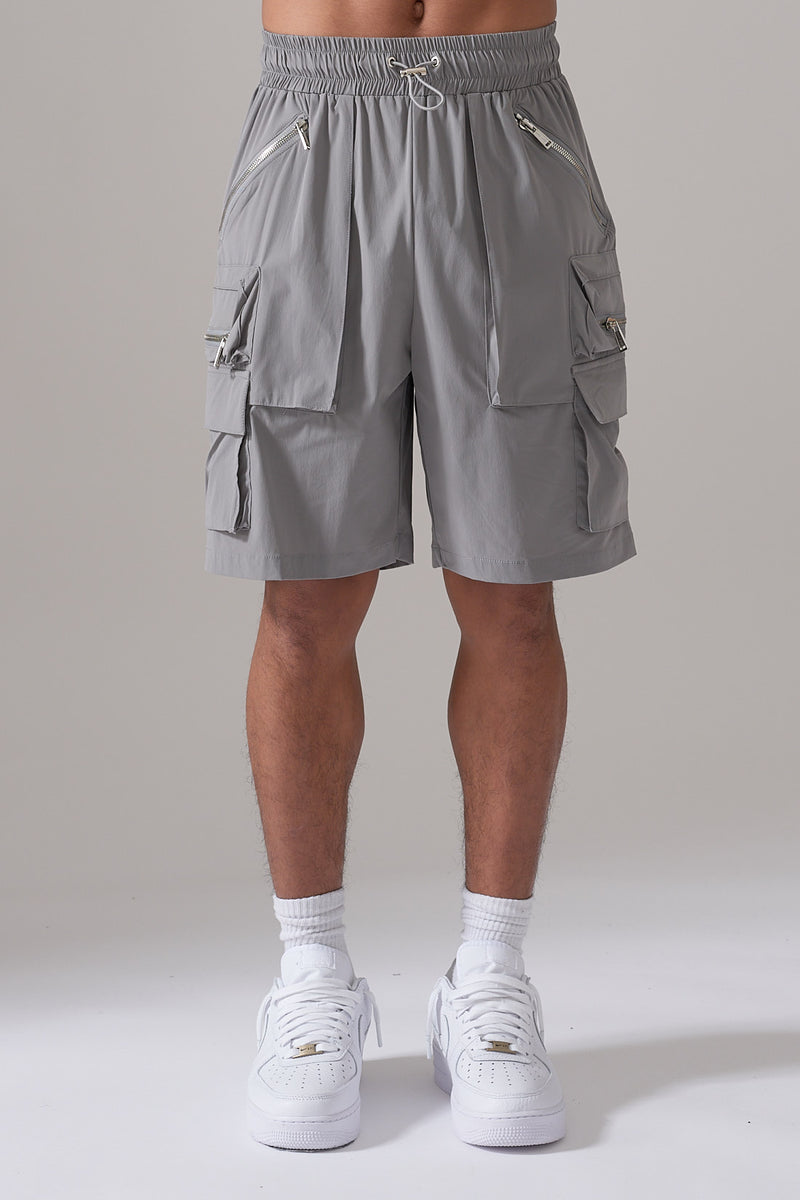 GREY COMBAT SHORTS