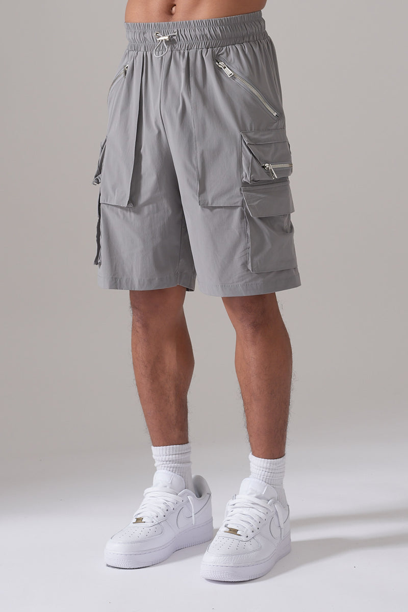 GREY COMBAT SHORTS