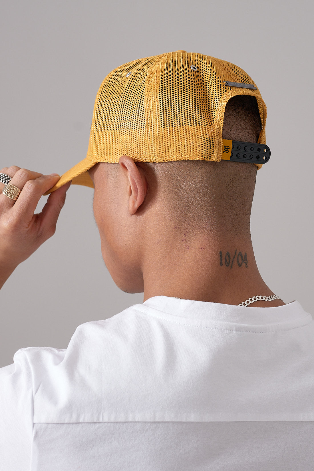 YELLOW/BLACK IMPACT MESH TRUCKER CAP Azat Mard - Main Image