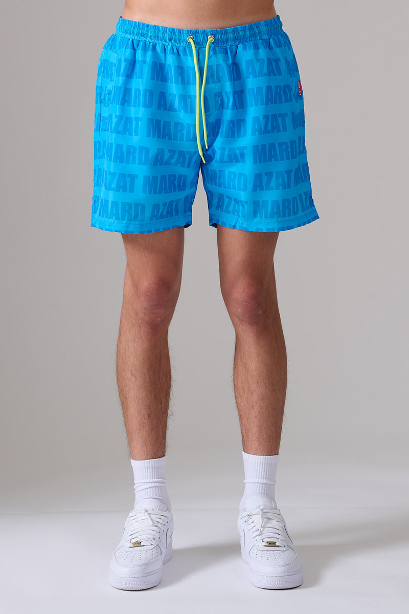 BLUE IMPACT LOGO SWIM SHORT