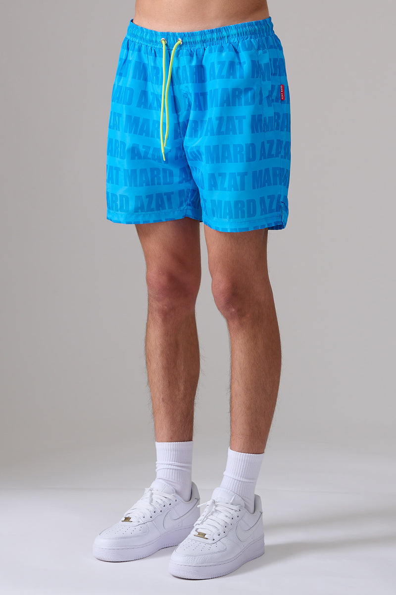 BLUE IMPACT LOGO SWIM SHORT