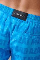 BLUE IMPACT LOGO SWIM SHORT