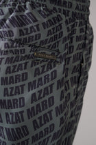 Khaki Wave Print Swim Shorts