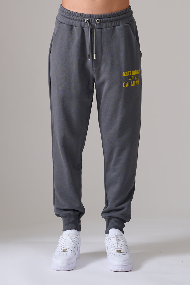 LES GENS CHARCOAL/YELLOW JOGGERS