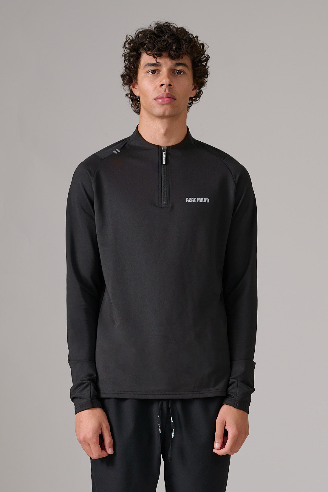 BLACK ACTIVEWEAR SWEATER