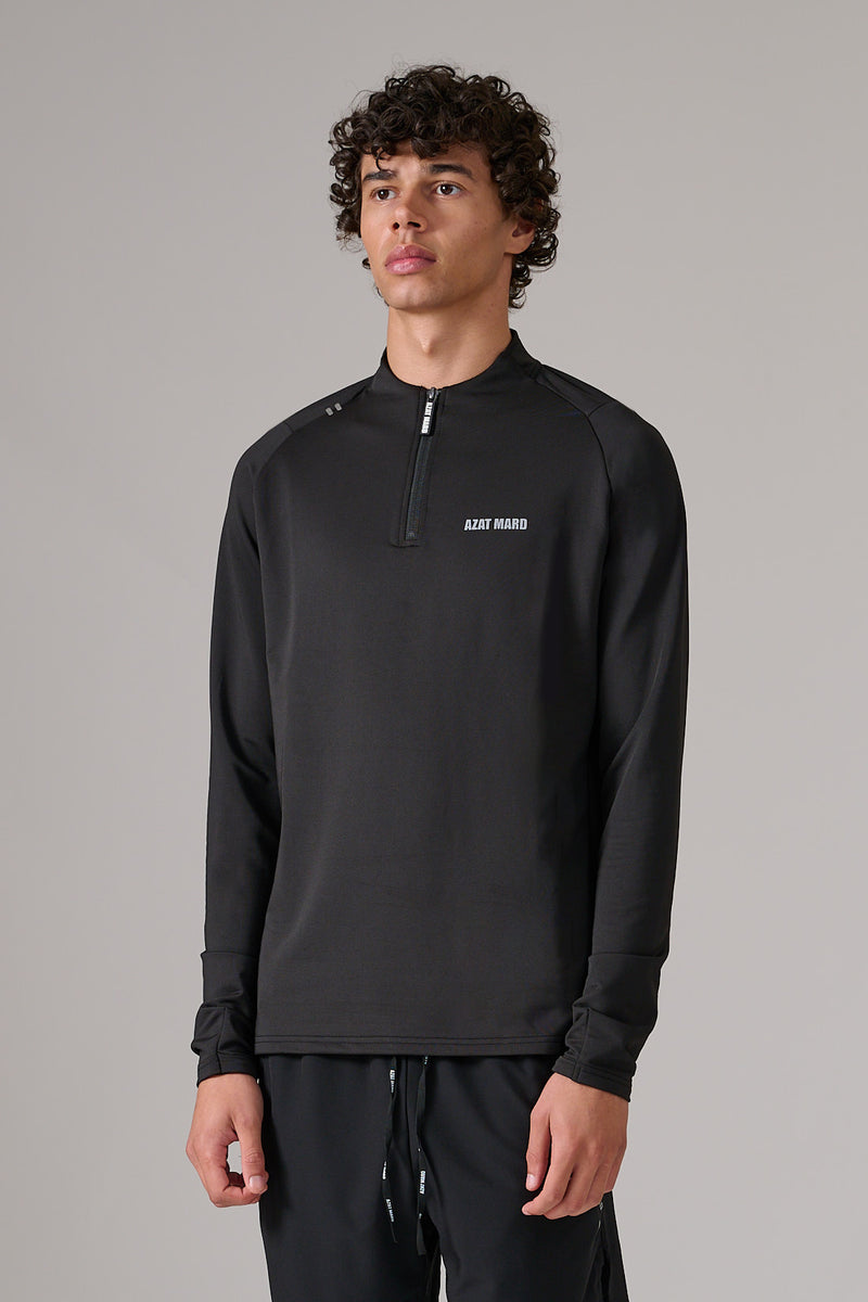 BLACK ACTIVEWEAR SWEATER