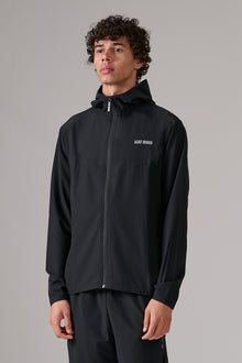 BLACK ACTIVEWEAR WINDBREAKER