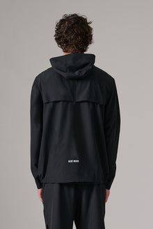 BLACK ACTIVEWEAR WINDBREAKER