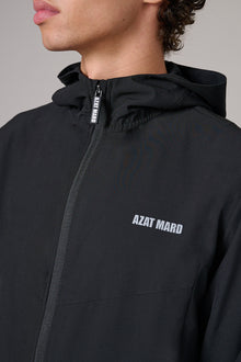 BLACK ACTIVEWEAR WINDBREAKER