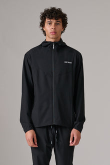 BLACK ACTIVEWEAR WINDBREAKER