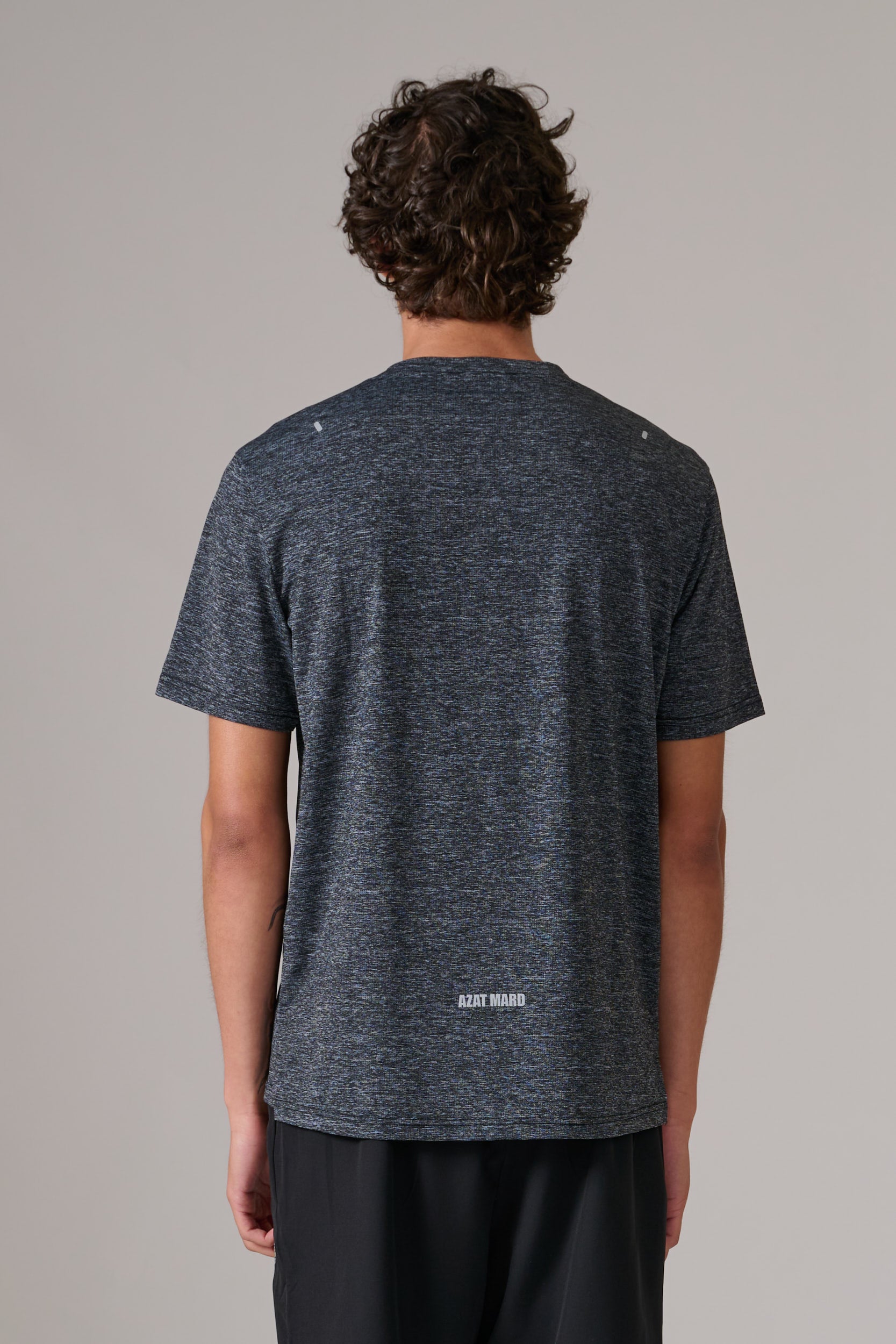 BLACK/GREY MARL ACTIVEWEAR T-SHIRT