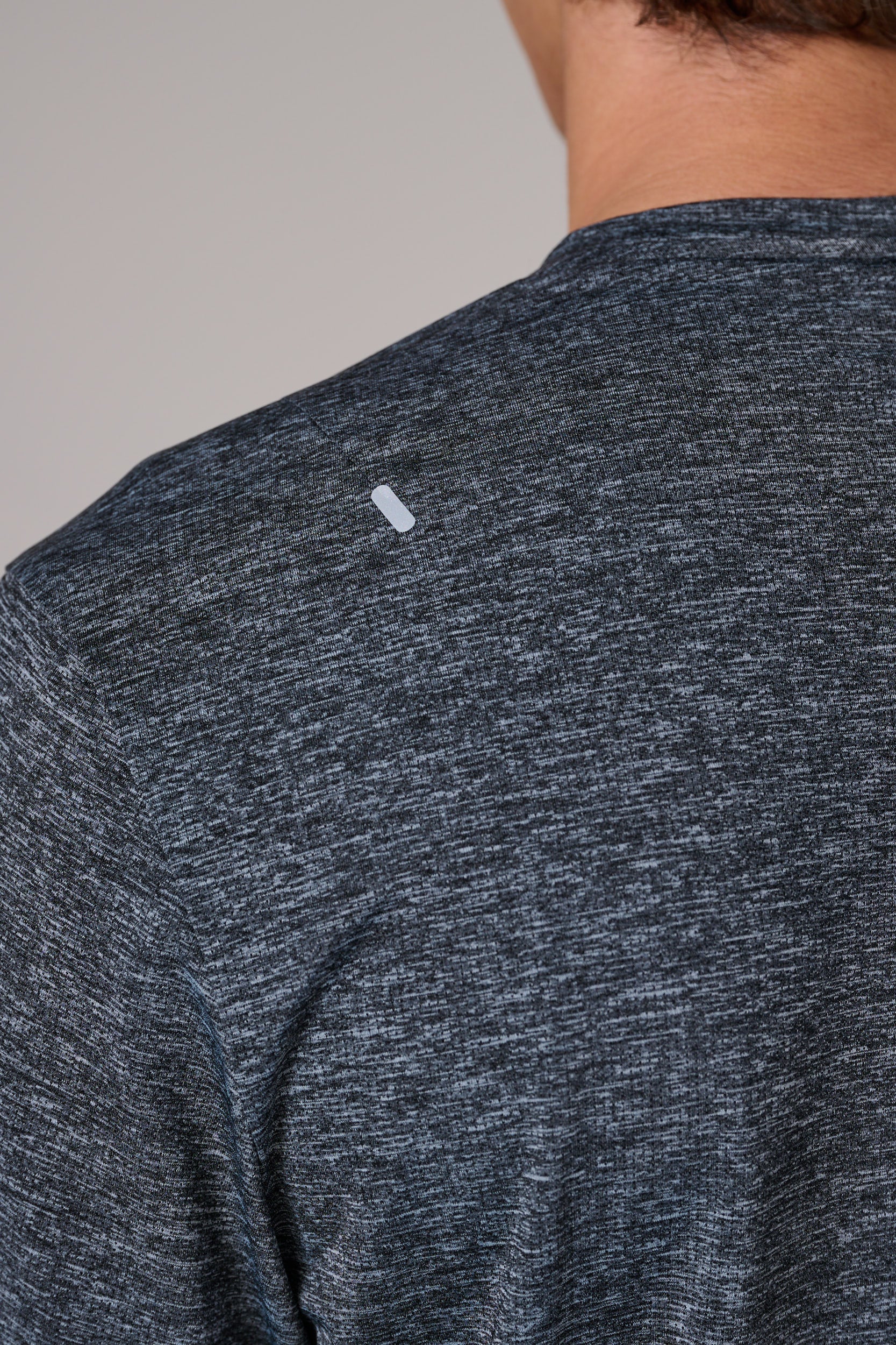 BLACK/GREY MARL ACTIVEWEAR T-SHIRT