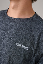 BLACK/GREY MARL ACTIVEWEAR T-SHIRT