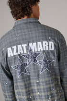 GREY STAR CHECK SHIRT