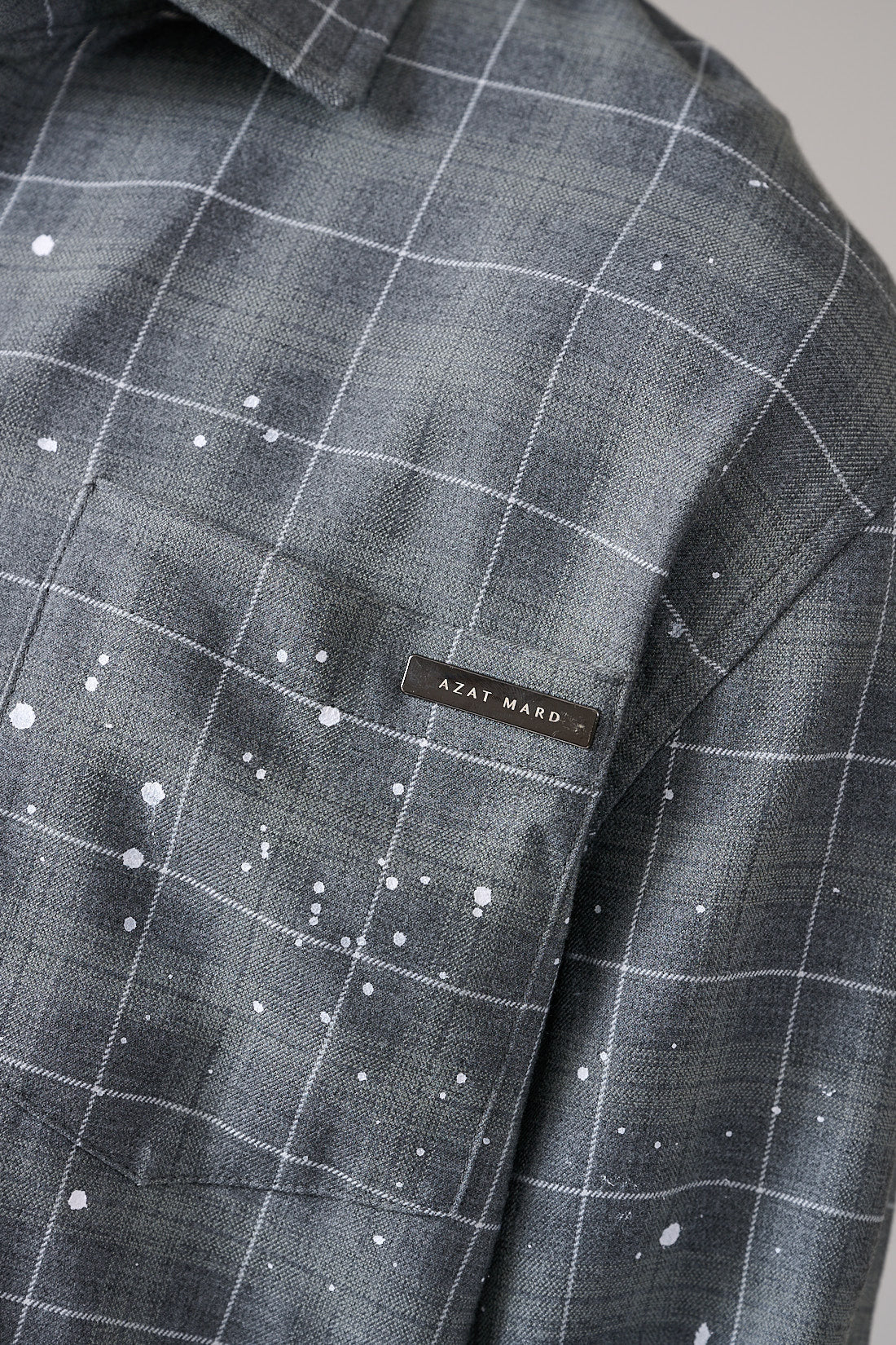 GREY STAR CHECK SHIRT