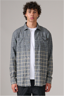 GREY STAR CHECK SHIRT