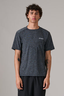 BLACK/GREY MARL ACTIVEWEAR T-SHIRT