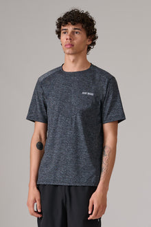 BLACK/GREY MARL ACTIVEWEAR T-SHIRT